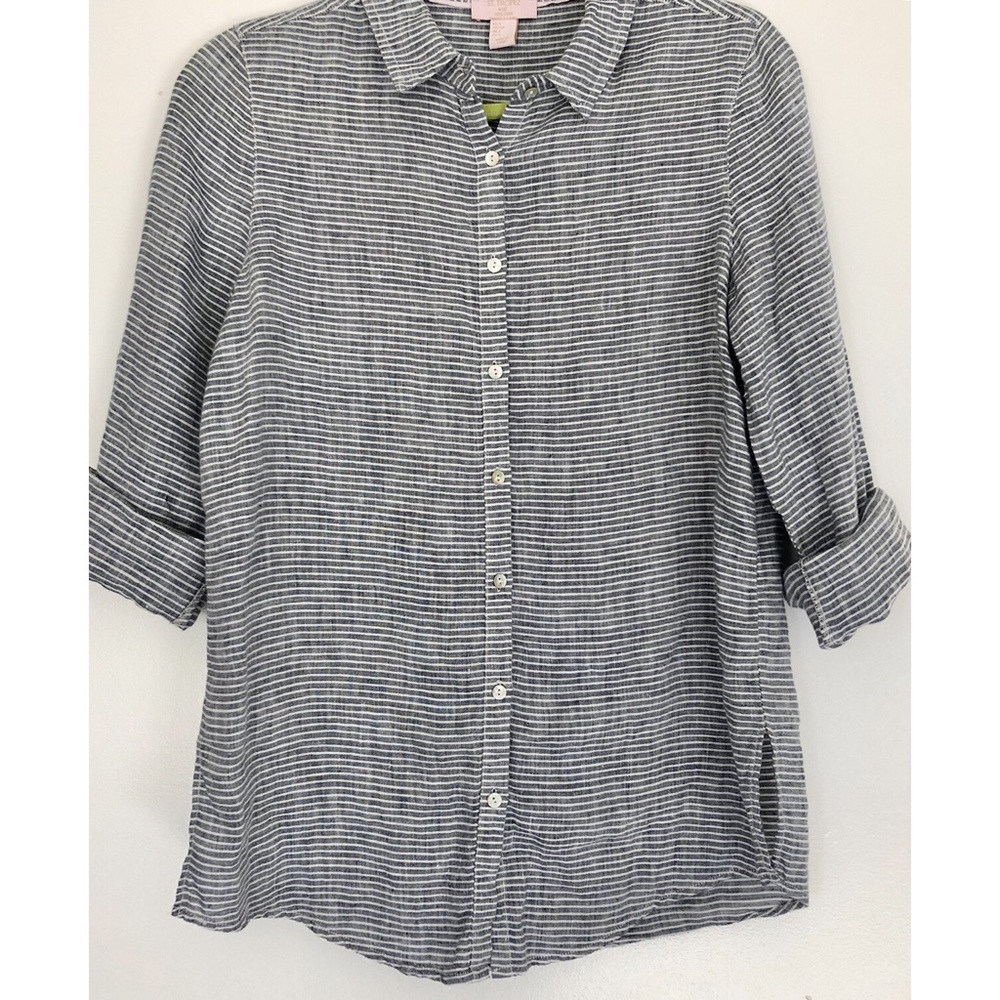 St. Tropez West Linen Button Down
